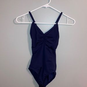navy blue size small motionwear camisole leotard